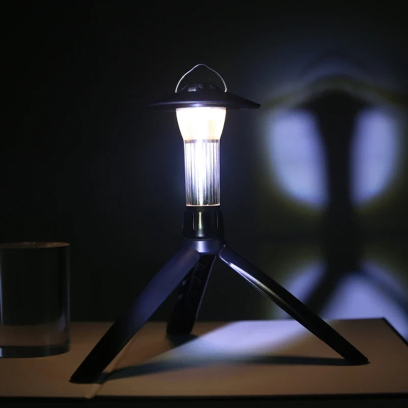 Camping Lantern with Tripod Dimmable Rechargeable LED Camping Tent