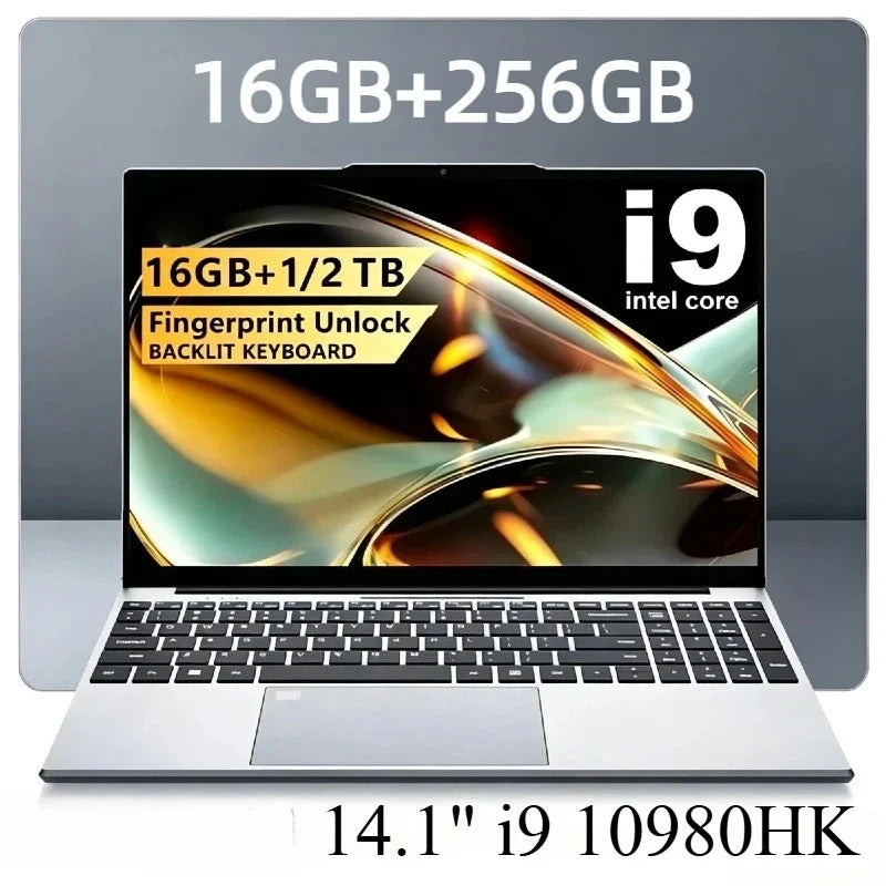 Intel Core i9 10980HK 14.1 Pro Laptop 8C16T 2.4-5.3GHz 16MB 45W 32GB RAM 2TB M.2 SSD Gaming Notebook Office Fast New