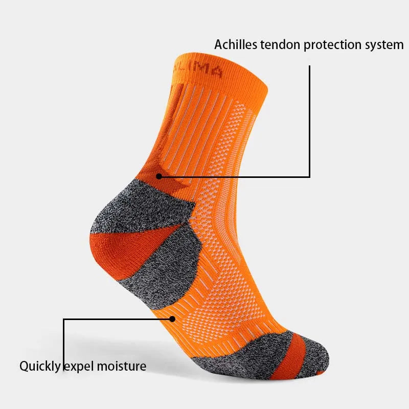 New Professional Marathon Running Sock Men Women Sports Fitness Ankle Thickened Cushioned Short Tube Low Cut Boat Ankle Socks