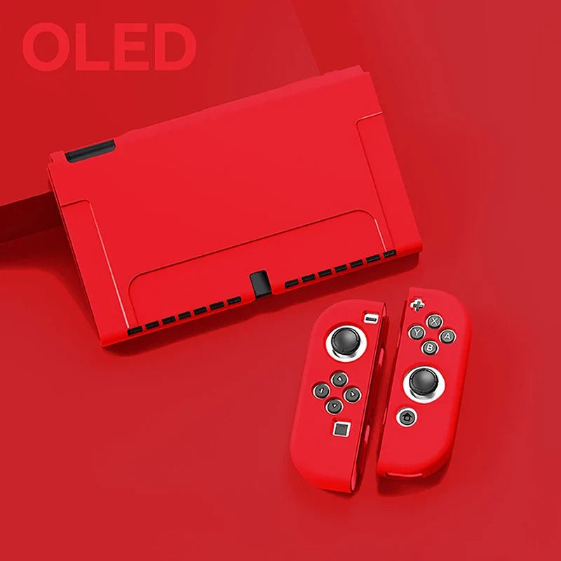 NEW Protective Case Compatible With  Switch OLED Console And Joy-Cons, Switch Can Be Inserted In Dock With Shell