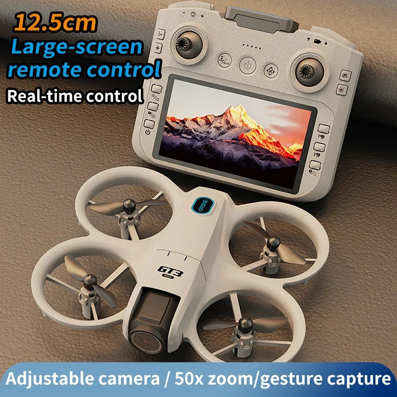 2025new GT3 MAX Drone 8K HD 4.3" Remote Control Headless Mode