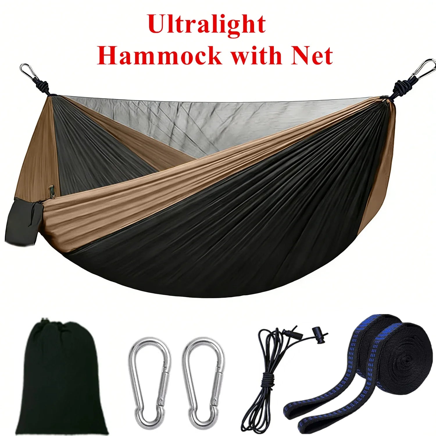 Camping Hammock with Mosquito Net, Portable Outdoor Hammock with