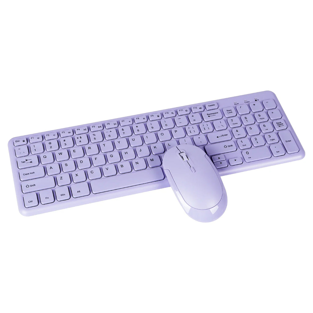 CHYI™ Fashion Wireless Keyboard & Mouse Combo – Silent, Ergonomic, 2.4GHz, Pink, Purple & More | FlipStylez LLC®
