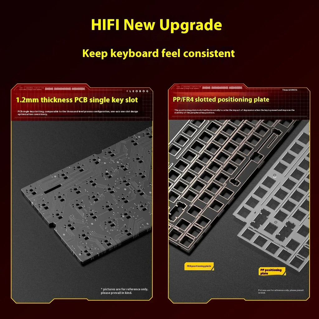 Leobog Hi75C Hi75 Hi75C Pro Aluminum Wireless Custom Mechanical Keyboard Kit Gaming Bluetooth 2.4G Wired Hotswap Gamer Keyboard