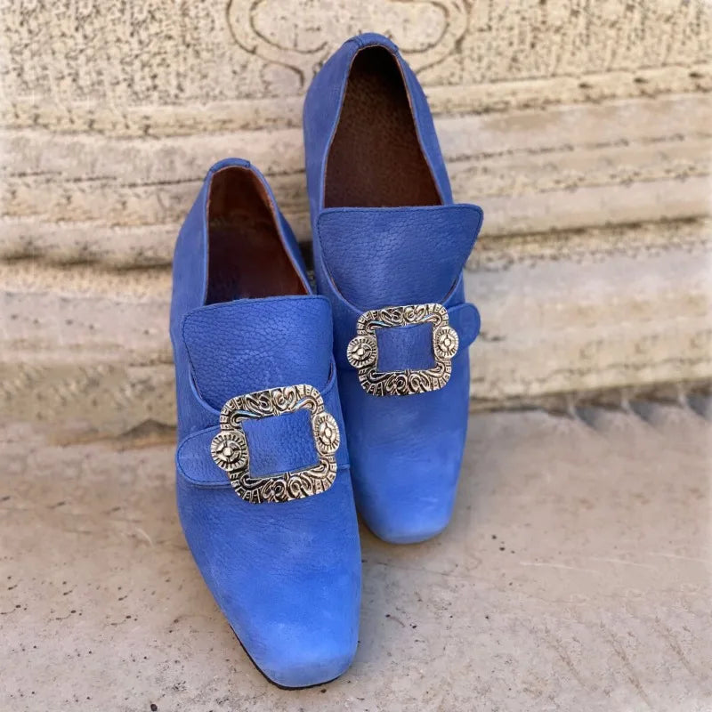New Men's Shoes Victoria Retro Women High Heels Medieval Renaissance