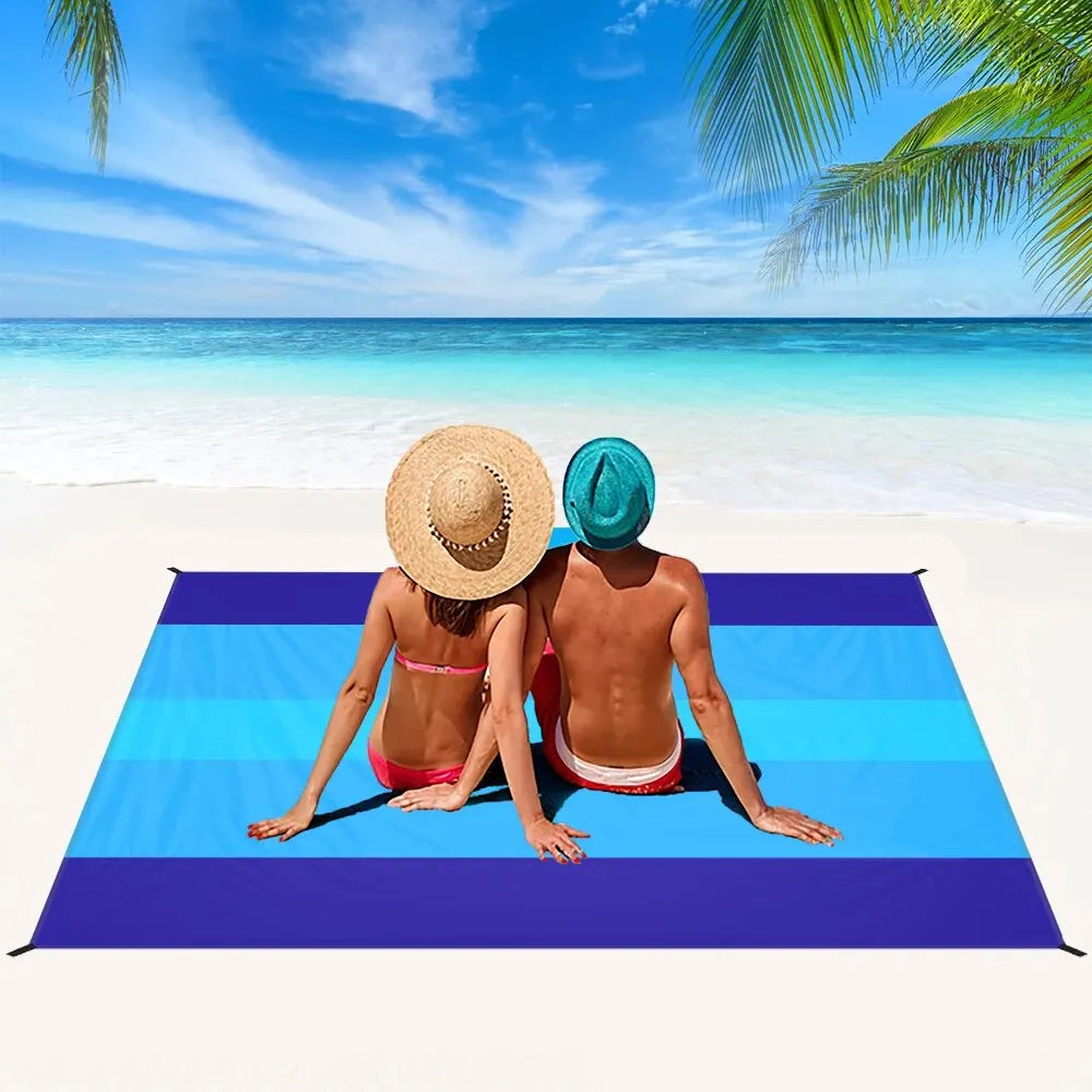 Beach Blanket, Waterproof and Sandproof Large 2-3 Adult Light Picnic