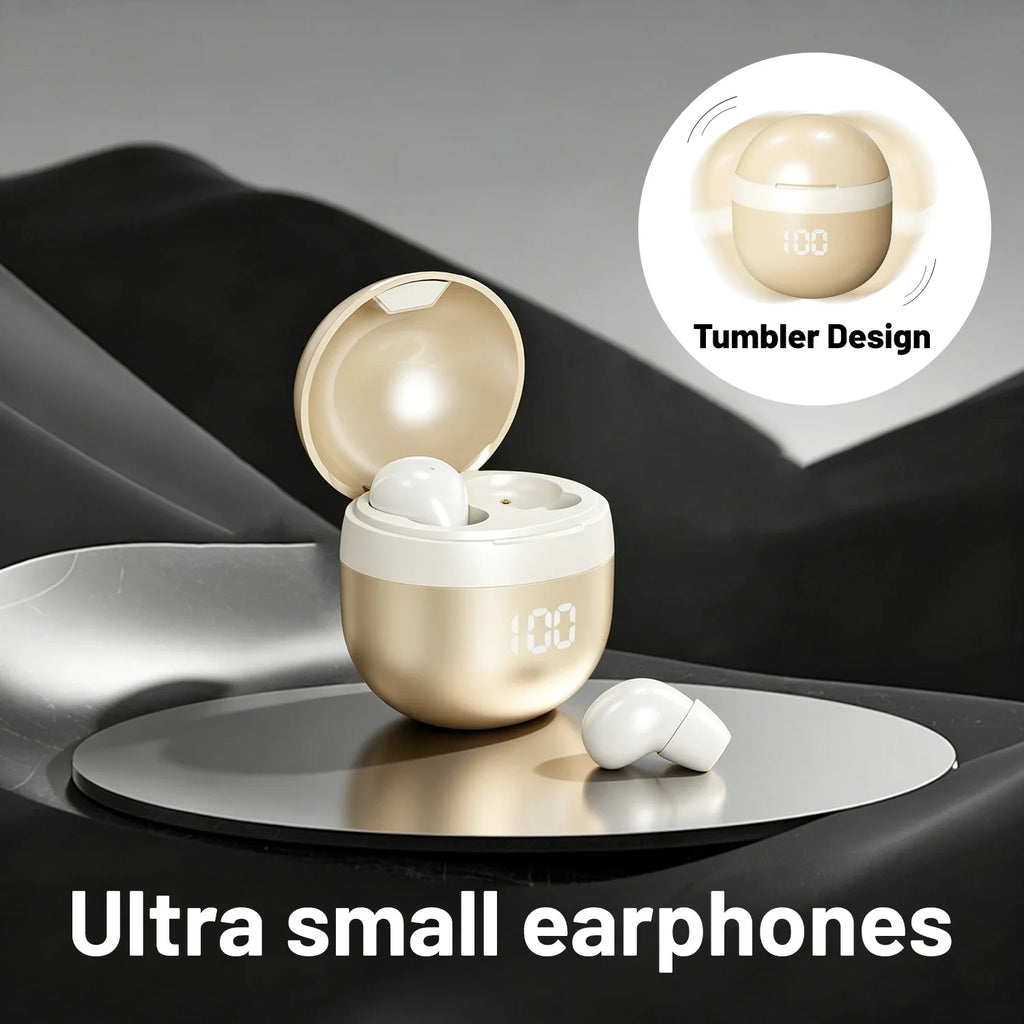 Small Wireless Bluetooth Headphones, Side Sleeping Not Pressing Ear And Sports Invisible In Ear Noise Cancelling Earphones, Low Latency, Long Battery Life HiFi Bass 6D Sound Effect Sleep Earbuds For Android IOS, Surprise Birt