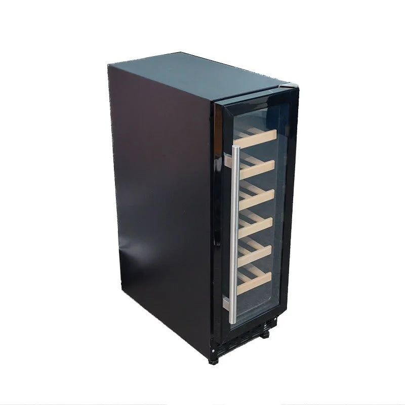 Commercial & Household Mini Bar Refrigerator Built-in LED Light Small Freestanding Wine & Beverage Chiller Coolers Cabinet