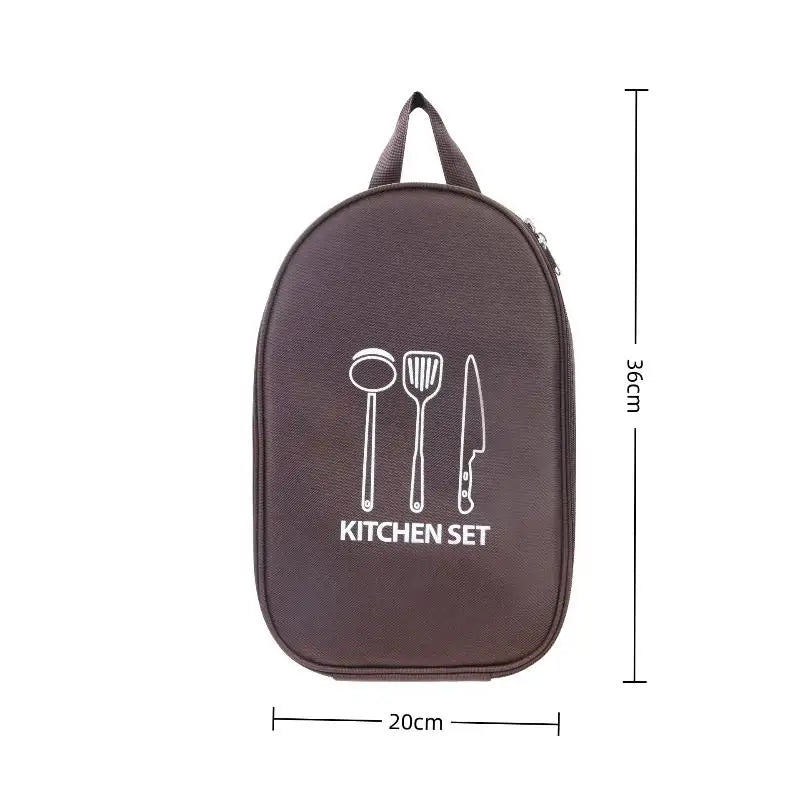 Portable Cooking Utensil Organizer Bag for Outdoor Camping Travel  Storage for  Equipment