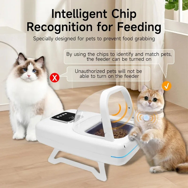 Automatic Pet Feeder with Collar Sensor, Anti Food Grabing