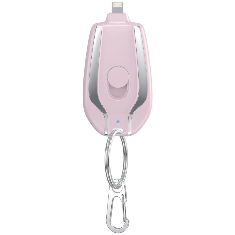 2025 New 1500mAh Mini Keychain Emergency Power Bank Portable Power Bank Keychain Emergency Charger for iPhone13 12 Xiaomi Huawei