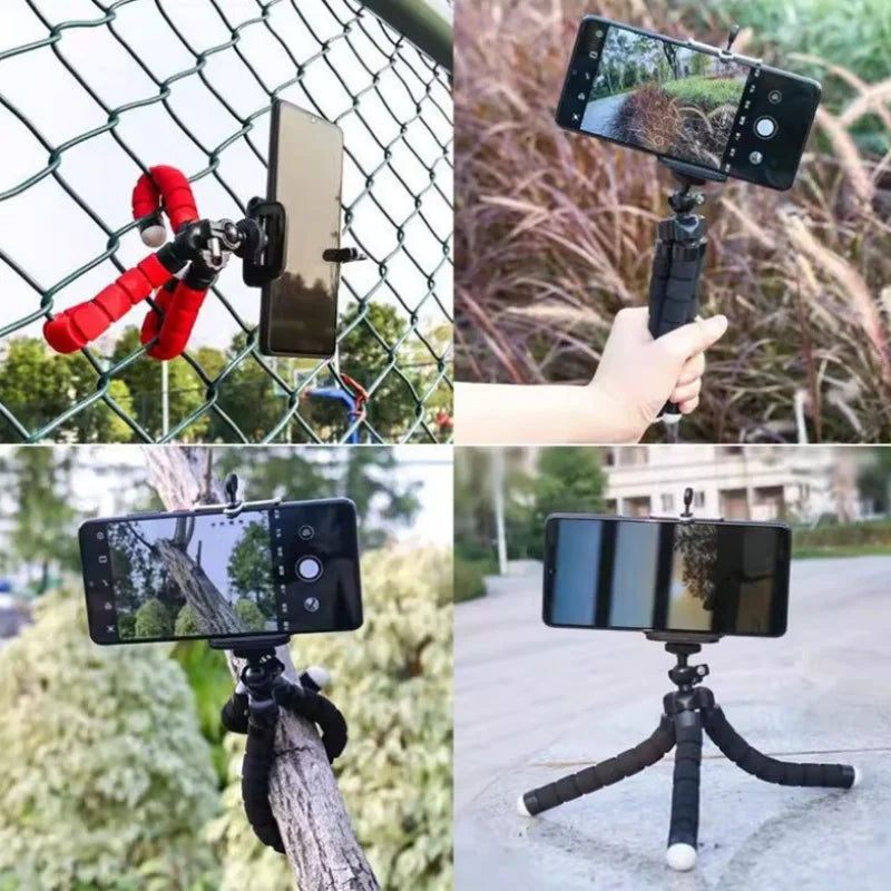 RP01-D Octopus Tripod For Phone Mobile Camera Holder Clip Smartphone Monopod Tripe Stand Octopus Mini Tripod Stativ For Phone