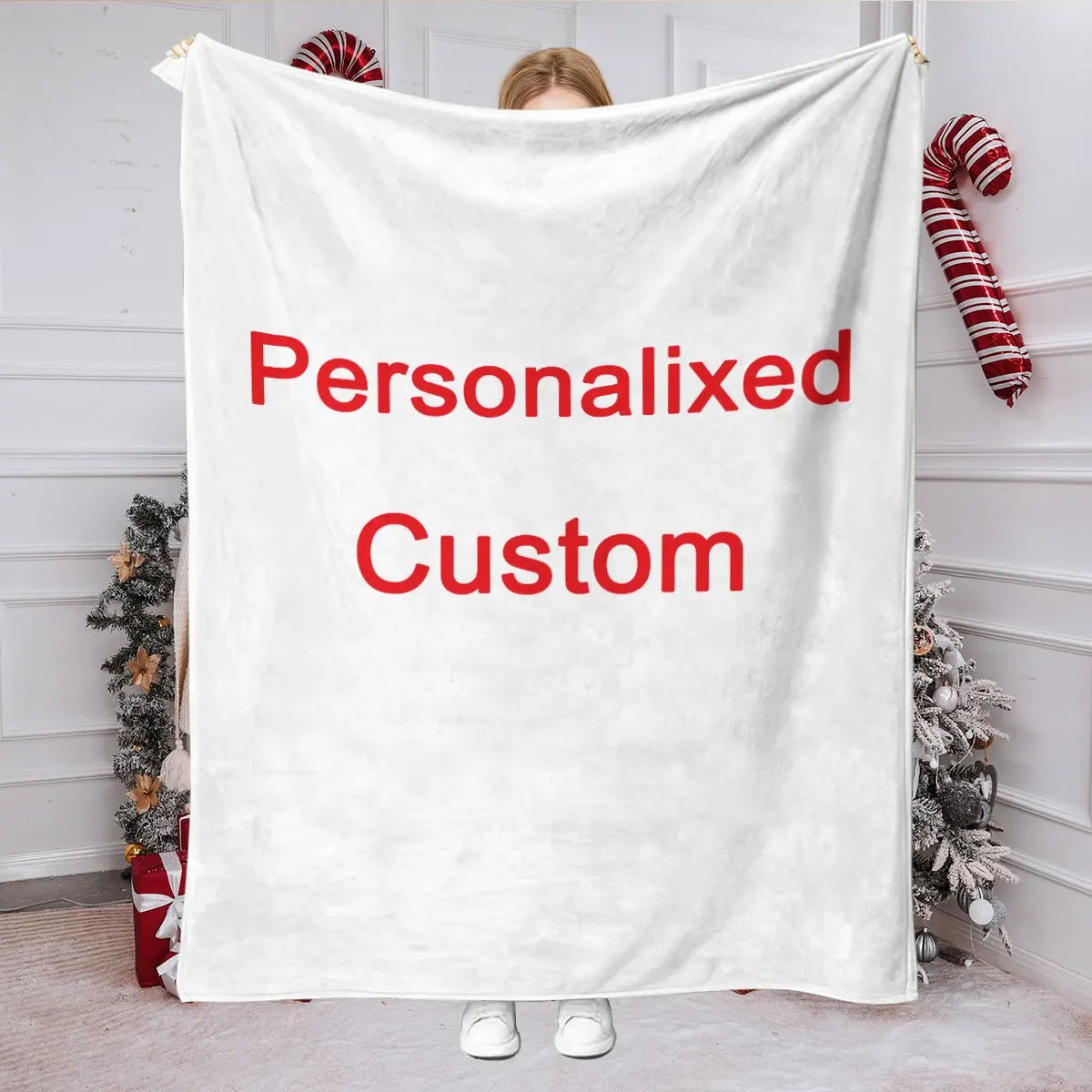 1 Piece of Custom Personalized Blanket with Image Upload DIY Flannel