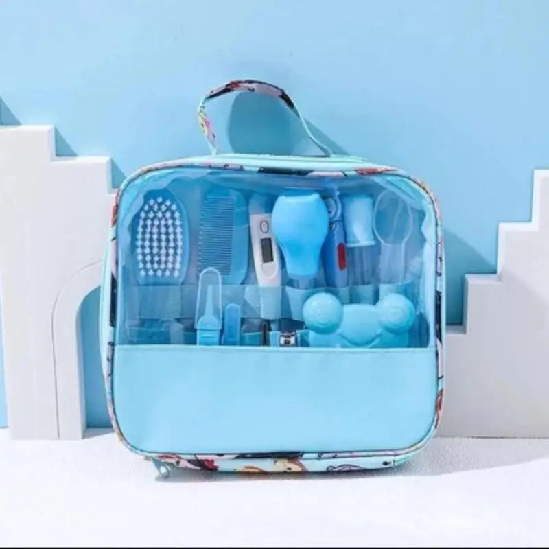 Baby Care Kit Baby Nail Clippers Nasal Aspirator Nose Cleaning Tool Safety Comb Brush 10-Piece Set Specially Designed for Bags
