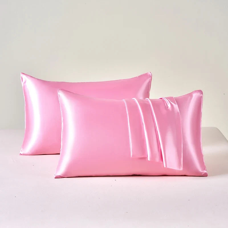 2pcs Satin Pillowcase for Skin and Hair, Satin Pillow Cases Set of 2