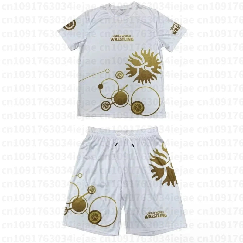 Summer Freestyle Wrestling Set: Breathable, Quick-Drying Y2K Style