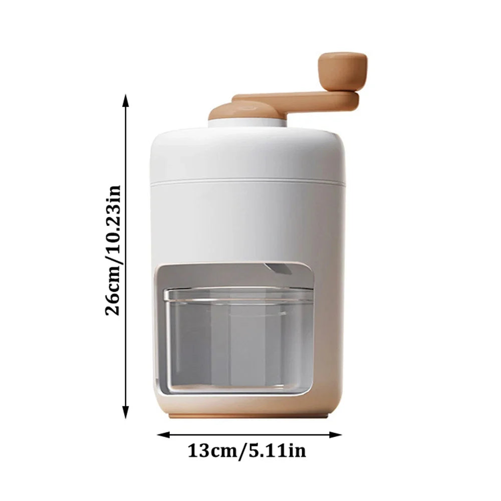 Shaved Ice Maker Machine for Home Ice Shaver Hand Crank Slushy Maker Machine Ice Crusher for Snow Cones Ideal for Outdoor Picnic