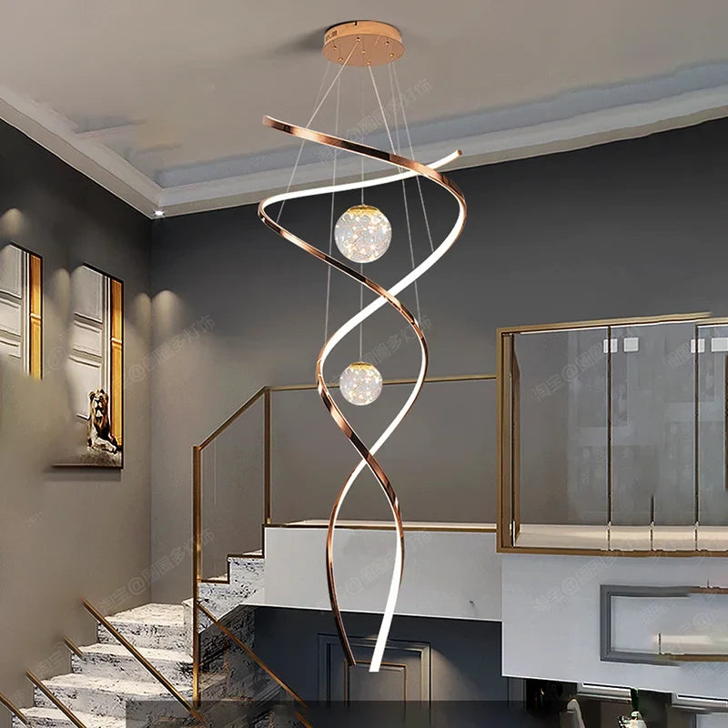 Home Decoration - Hall Chandelier - Staircase Chandelier - Indoor Lighting Fixtures - Ceiling Lights - Exquisite Indoor Lighting