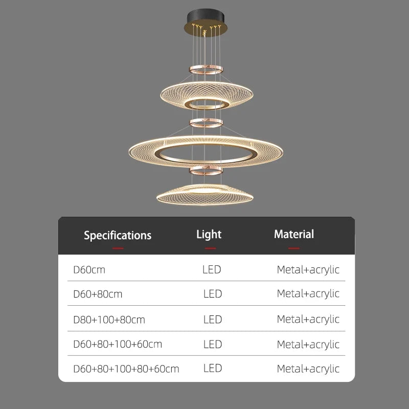 Living Room Pendant Light Duplex Staircase Pendant Light Villa for Dining Table Hanging Lamp Living Room Chandelier