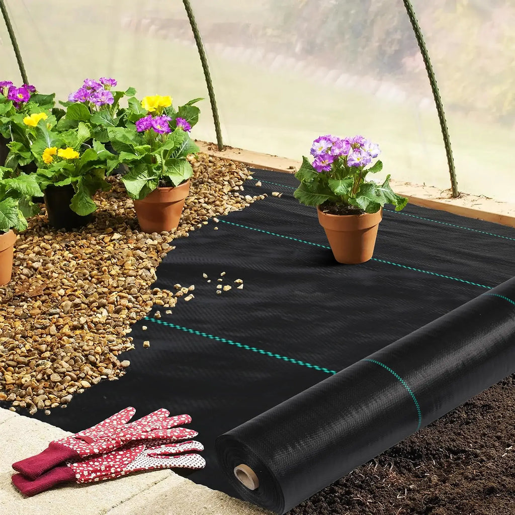 3/4/6*300/600ft Weed Barrier Landscape Fabric, Heavy Duty Weed Block