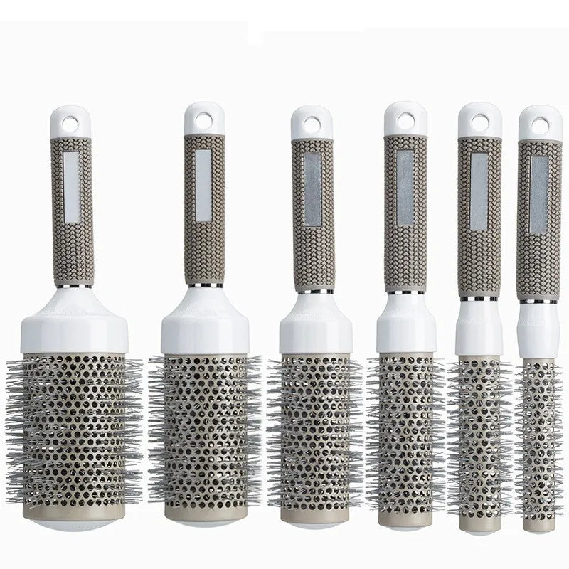 6 Size Ceramic Ion Hair Brush Nano Hairbrush Thermal Ceramic Ion Round