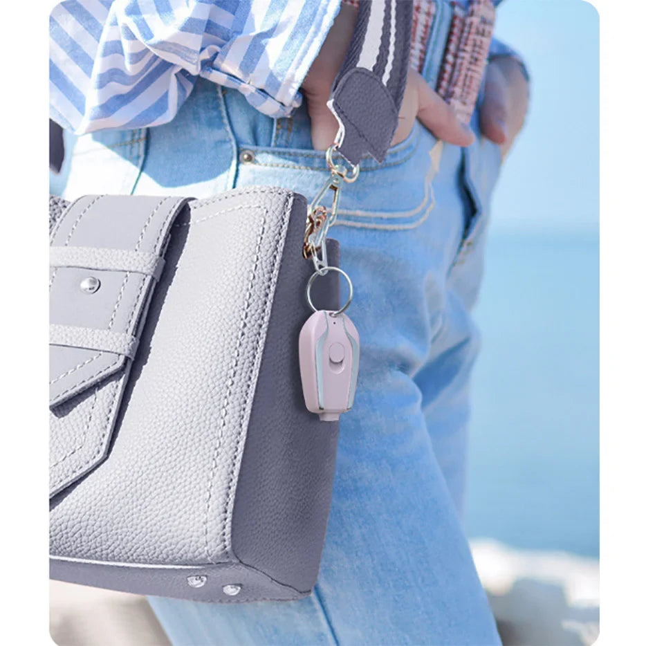 2000mAH Mini Keychain Power Bank Emergency Portable Charger Compatible with iPhone11 12 13 14 , Samsung, Xiaomi Small Power Bank