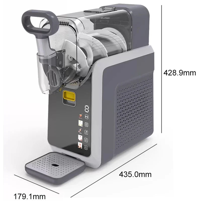 Snow Melting Machine Small Household Cold Drink Slush Machine Automatic Cleaning Smoothie Beverage Milkshake Shaved Ice Machine