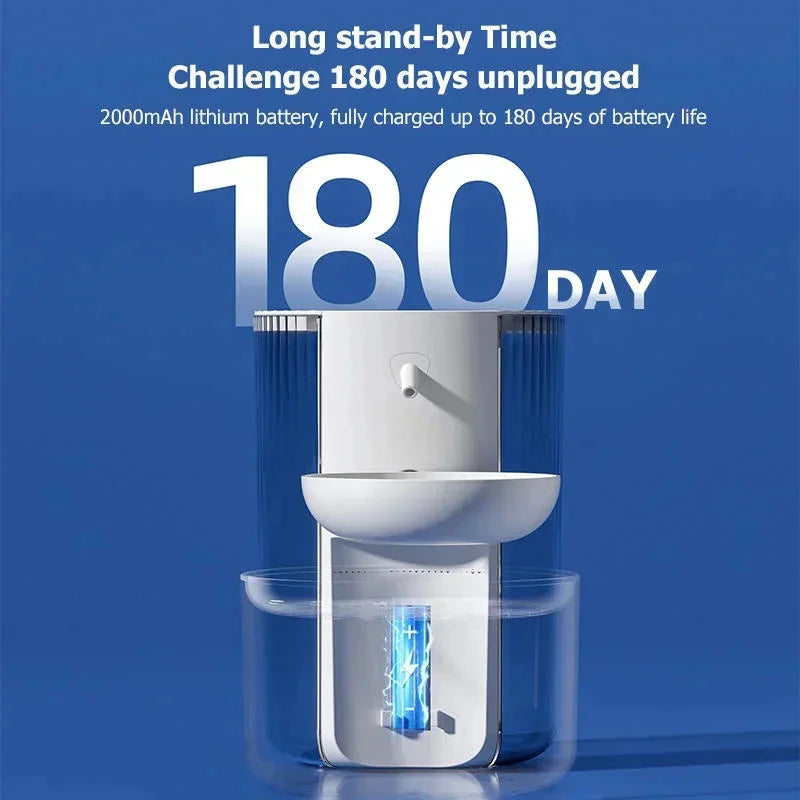 3L Large Capacity Pet Smart Water Dispenser With Filtration And Waste Separation Pour-Type Automatic Cat Small Dog Water Feeder