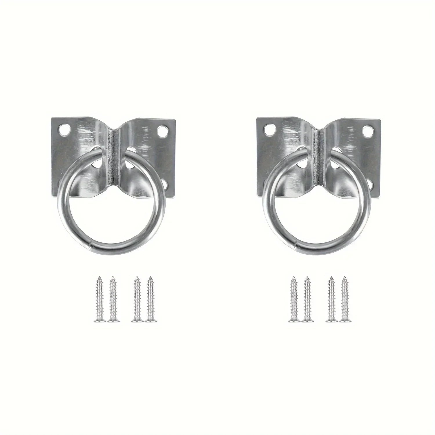 2/4/6PCS Cross Tie Rings for Horses, Bolted Cow Stables/Stable Block Tie Rings, Wall Mounted Horse Tie Rings, Tie-Up Cowshed