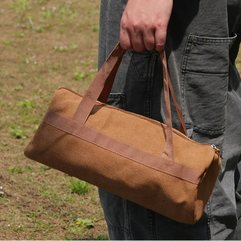 Camping Tools Storage Bag Large Capacity Cylinder Tent Stake Bag