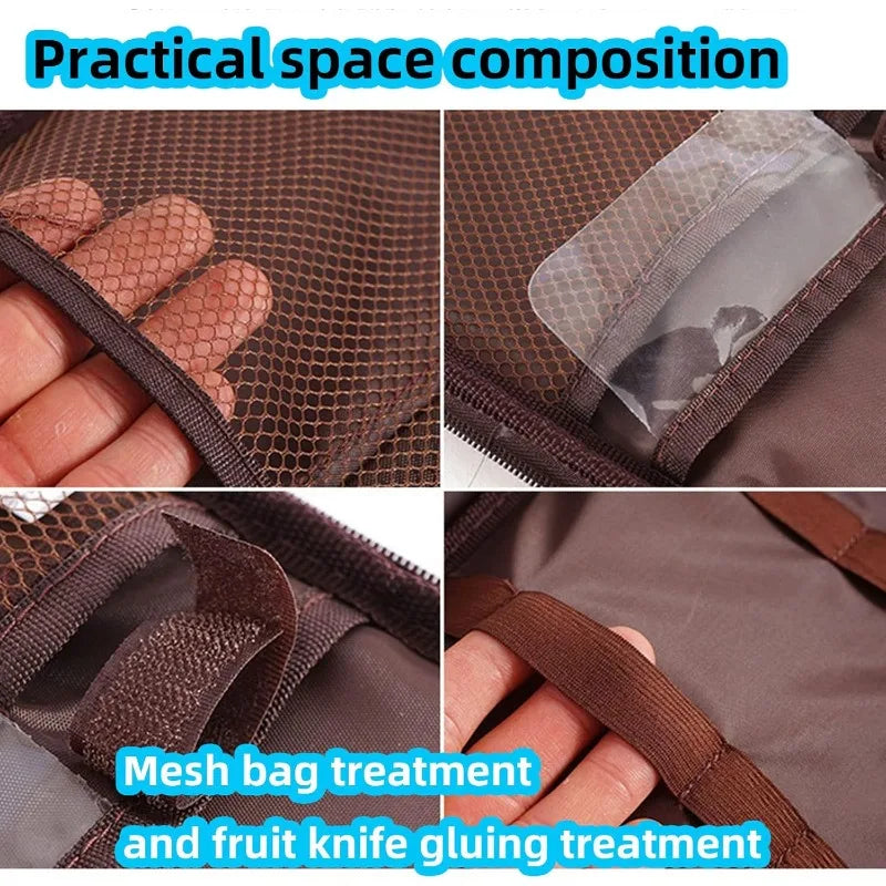 Camping Travel Cooking Utensils Organizer Travel Bag Portable Pouch