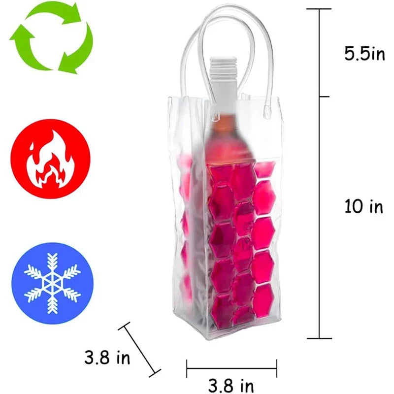 Wine Ice Bag Holder Champagne Beer Cooler Whisky Can Drink Cooler Gel Cooling Chiller Bar Accessories BTBD01