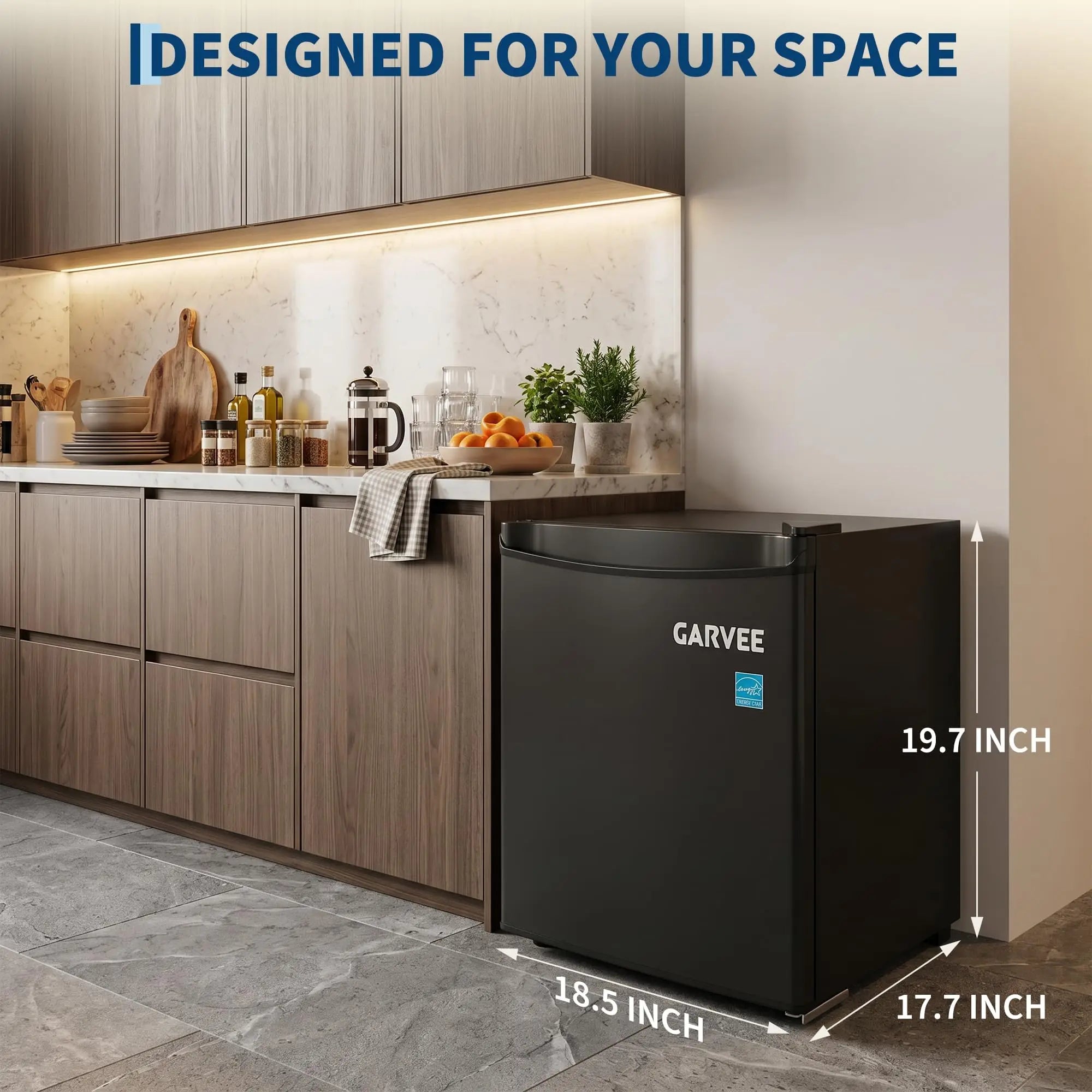1.6 Cu. Ft. Mini Refrigerator Single-Door Compact Fridge with Freezer