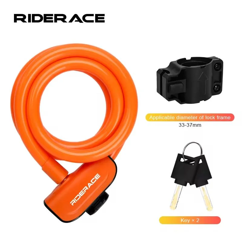 Bicycle Cable Lock | Portable Steel Design | Bicycles & Compatible E-Bikes or Scooters