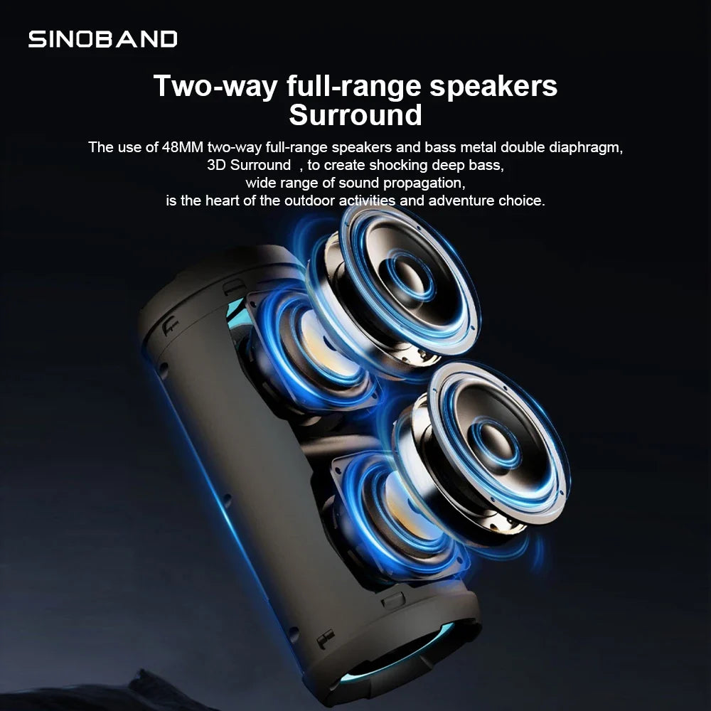 XDobo Sinoband Challenger 50W high-power Bluetooth speaker portable subwoofer stereo IPX7 waterproof wireless Bluetooth speaker