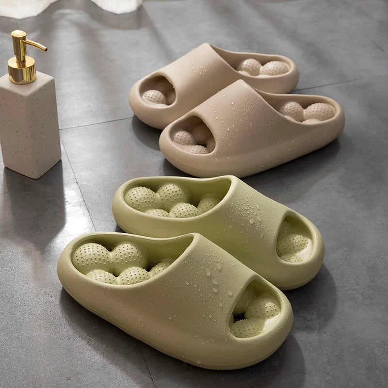 TZLDN Ergonomic EVA Unisex Bathroom Slippers Water-Leakage-Proof Massage Indoor Slippers Comfortable Breathable Casual Slippers