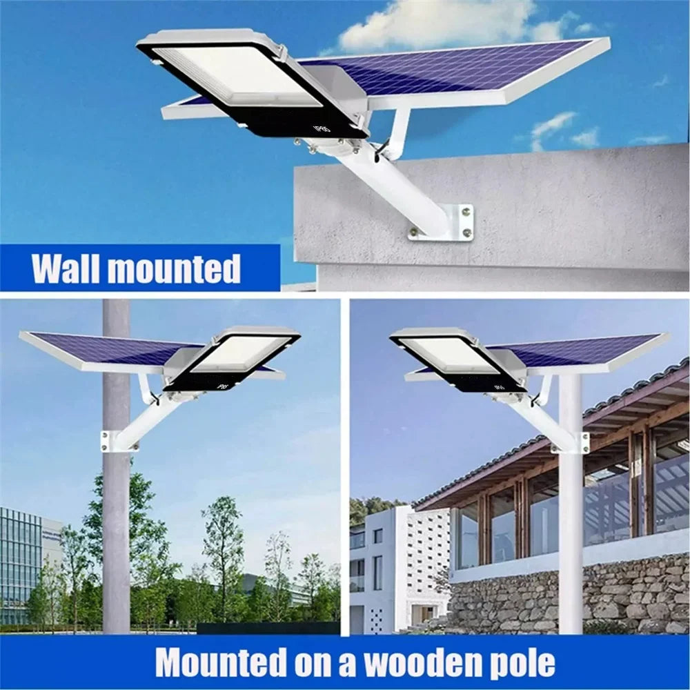 8000mah High Power Solar Street Lights Outdoor Commercial Parking Lot