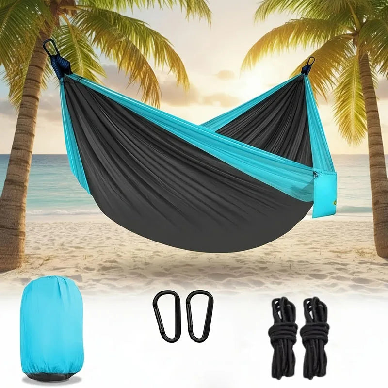 Camping Hammock Single Portable Hammocks with 2 Tree Straps and