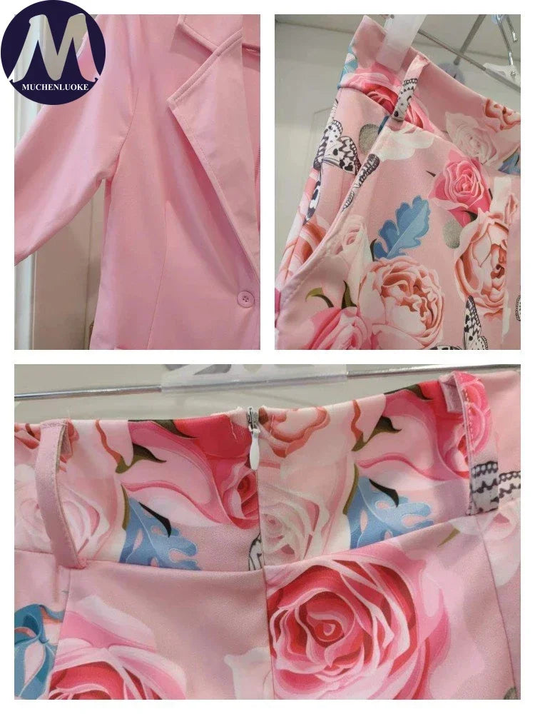 2 Pieces Women's Korean Fashion Set Spring Summer Casual Long Sleeve