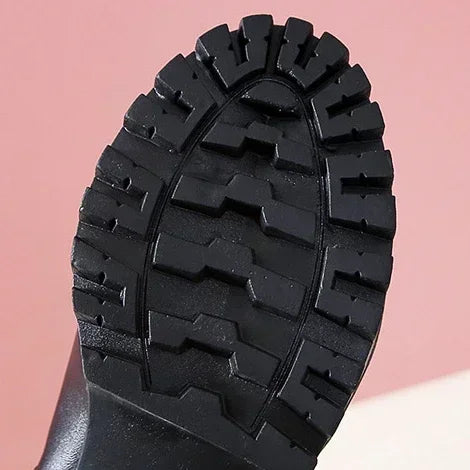Winter Women's Boots 2025 New Thick Heel Lace-up Boots Fashion Platform Women Shoes  Zipper Round Head Women's Boots for Autumn