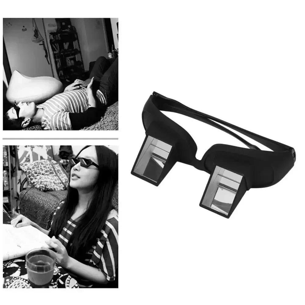 Lazy Eyeglasses Lazy Reading Glasses Prismatic Horizontal Glasses Lying Down Bed Reading Watching HD Readers Glasses