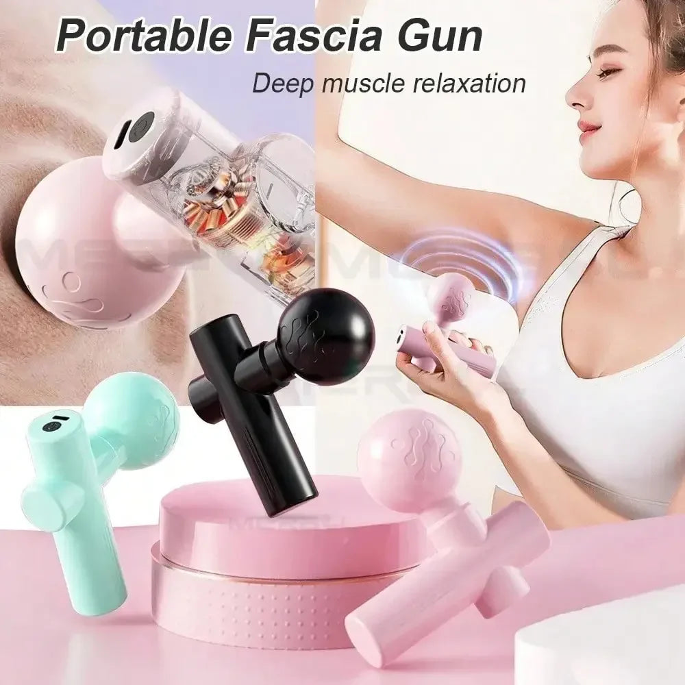 Mini Massage Gun Fascia Machine Muscle Relaxation Vibrating Gun