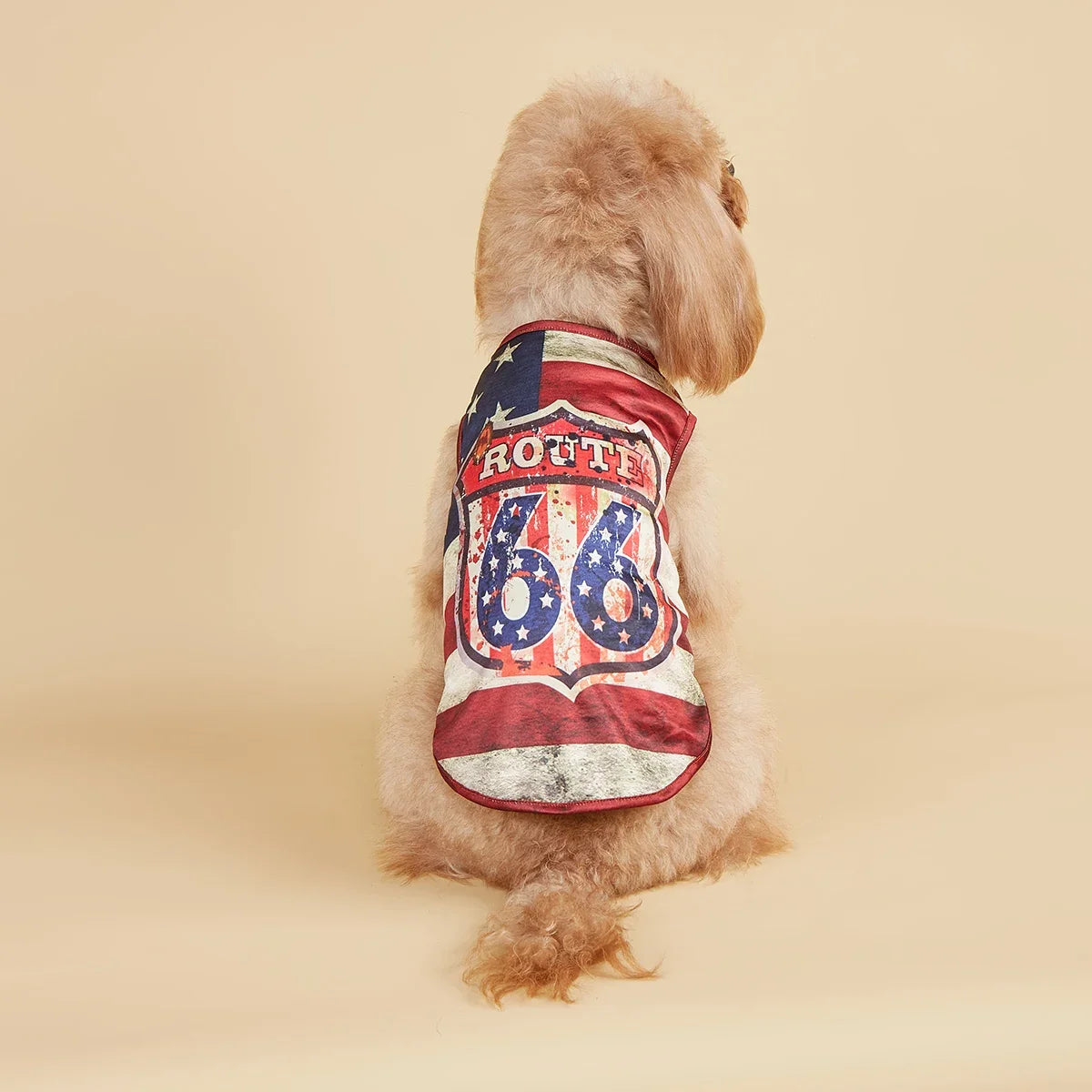 American Flag Dog Sweatshirt | Patriotic Pet Tank Top Coat | Independence Day Outfit for Small & Medium Dogs