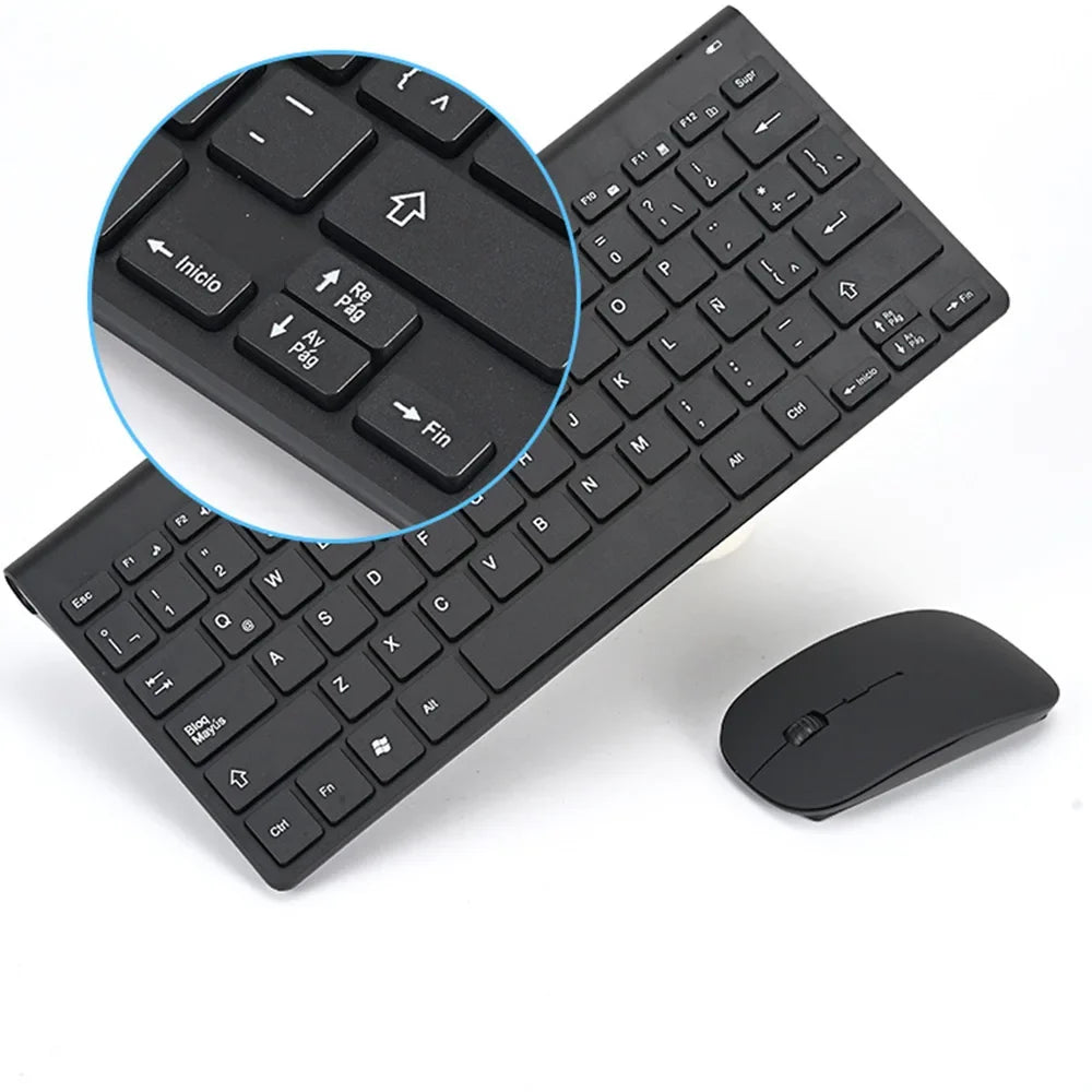 OEIN™ Spanish Layout Wireless Gaming Keyboard & Mouse Set – 78 Keys, Silent, Bluetooth, Ergonomic | FlipStylez LLC®
