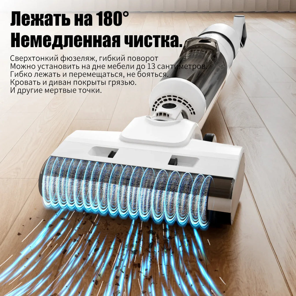 Washing Machine, Handheld Wireless Brush-Motor, Automatic Cleaning, Household-Electric Mop, Vacuum Cleaner, 2 in 1 Floor Cleaner