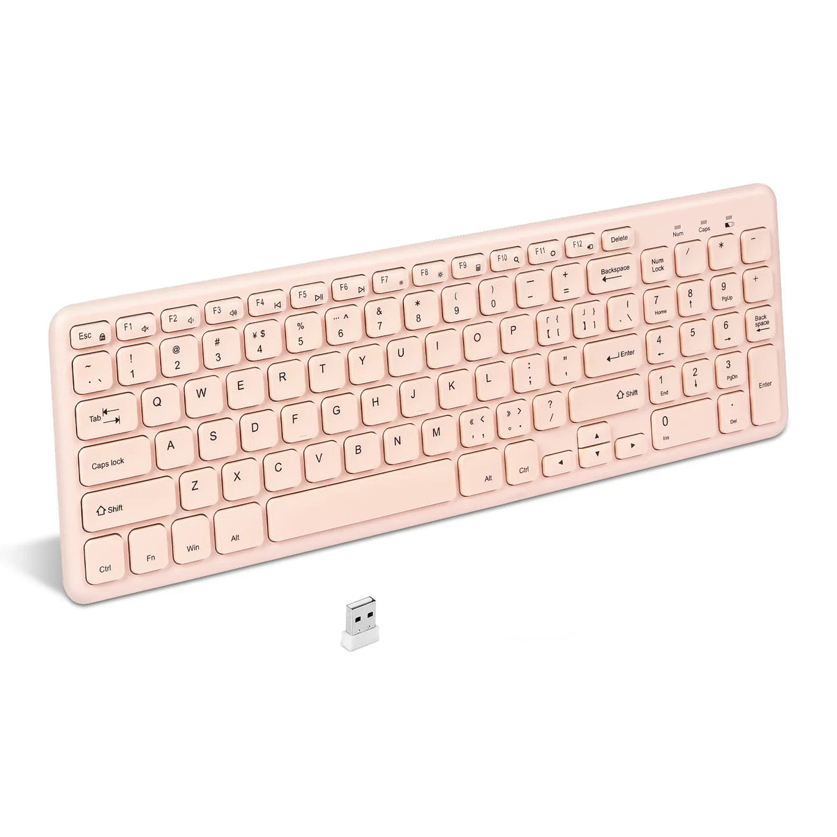 CHYI™ Fashion Wireless Keyboard & Mouse Combo – Silent, Ergonomic, 2.4GHz, Pink, Purple & More | FlipStylez LLC®