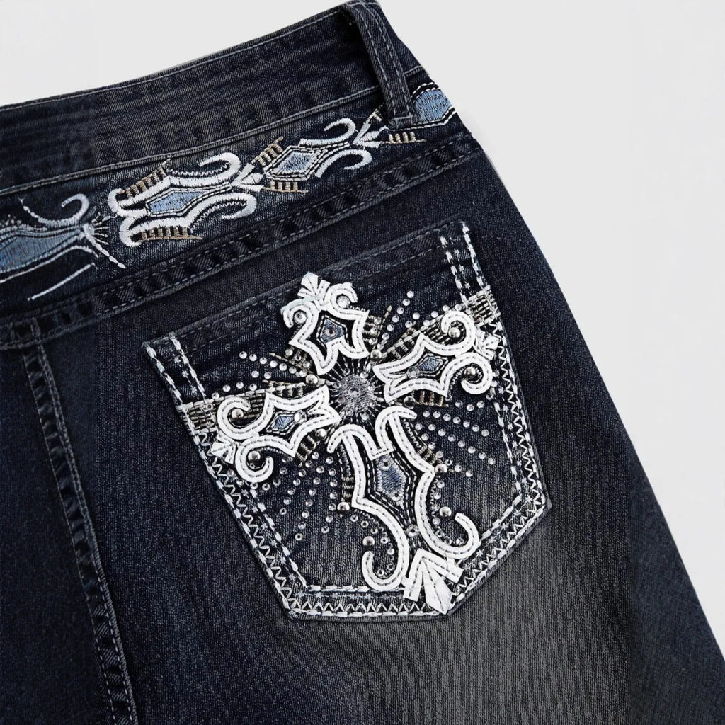 2026trendy Y2K Style Flare Jeans for Women Dark Wash Skinny Fit with