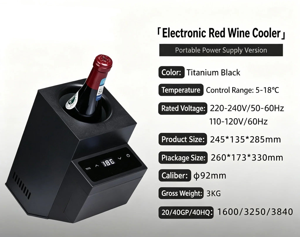 Portable House hold Wine Cooler Chiller Fast Cooling Wine Barrel Outdoor Chilling Mini Wine Box Refrigerated Barrel