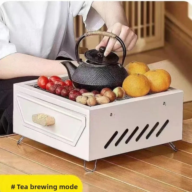 Camping Courtyard BBQ Grill Outdoor Portable Charcoal Barbecue Rack