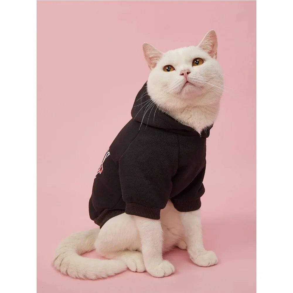 Mommy's Boy Pet Hoodie | Cute Sweatshirt Coat for Dogs & Cats | Small & Medium Pet Outfit